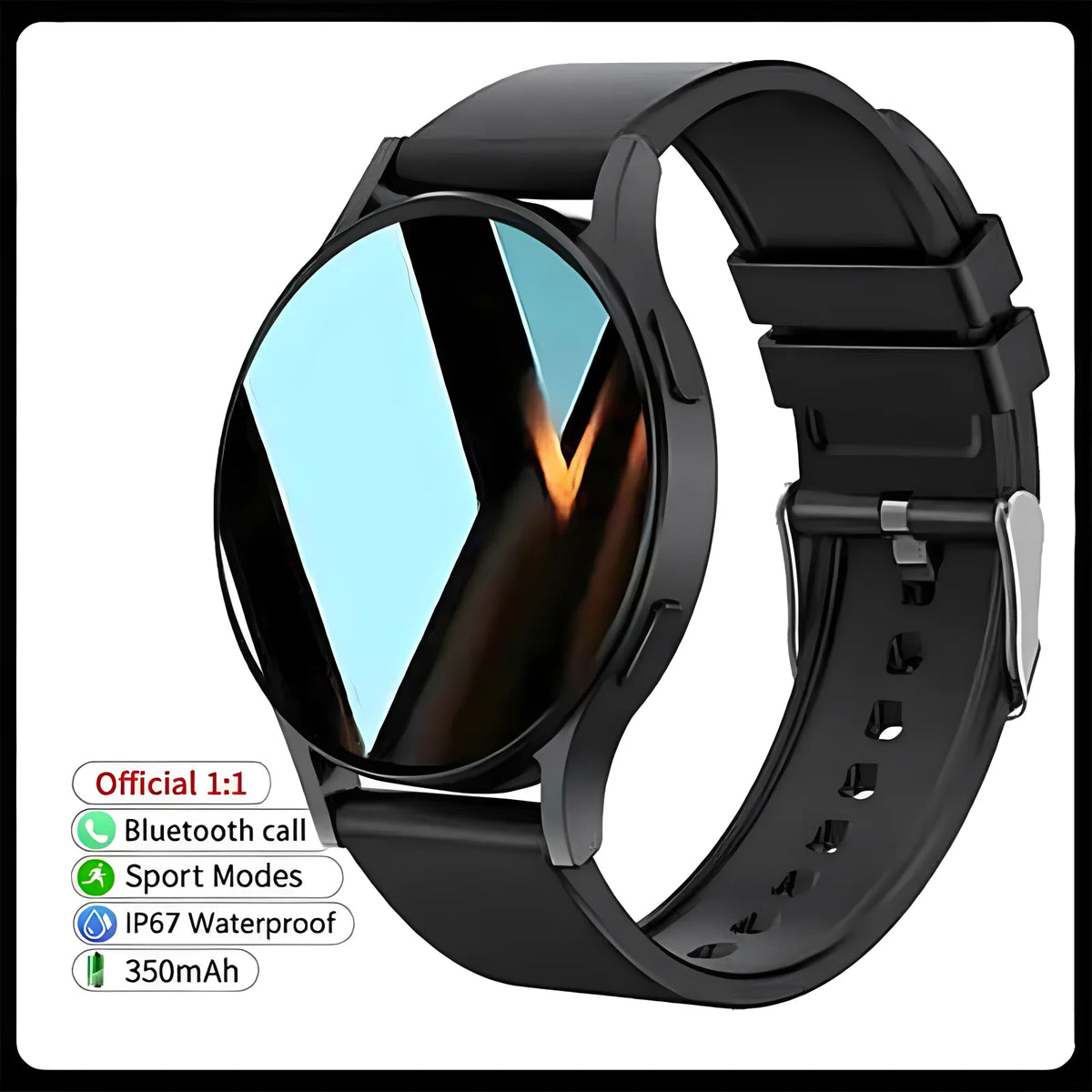 Montre Connectée Kayrox Pro – Cardio, SpO2 & Appels Bluetooth