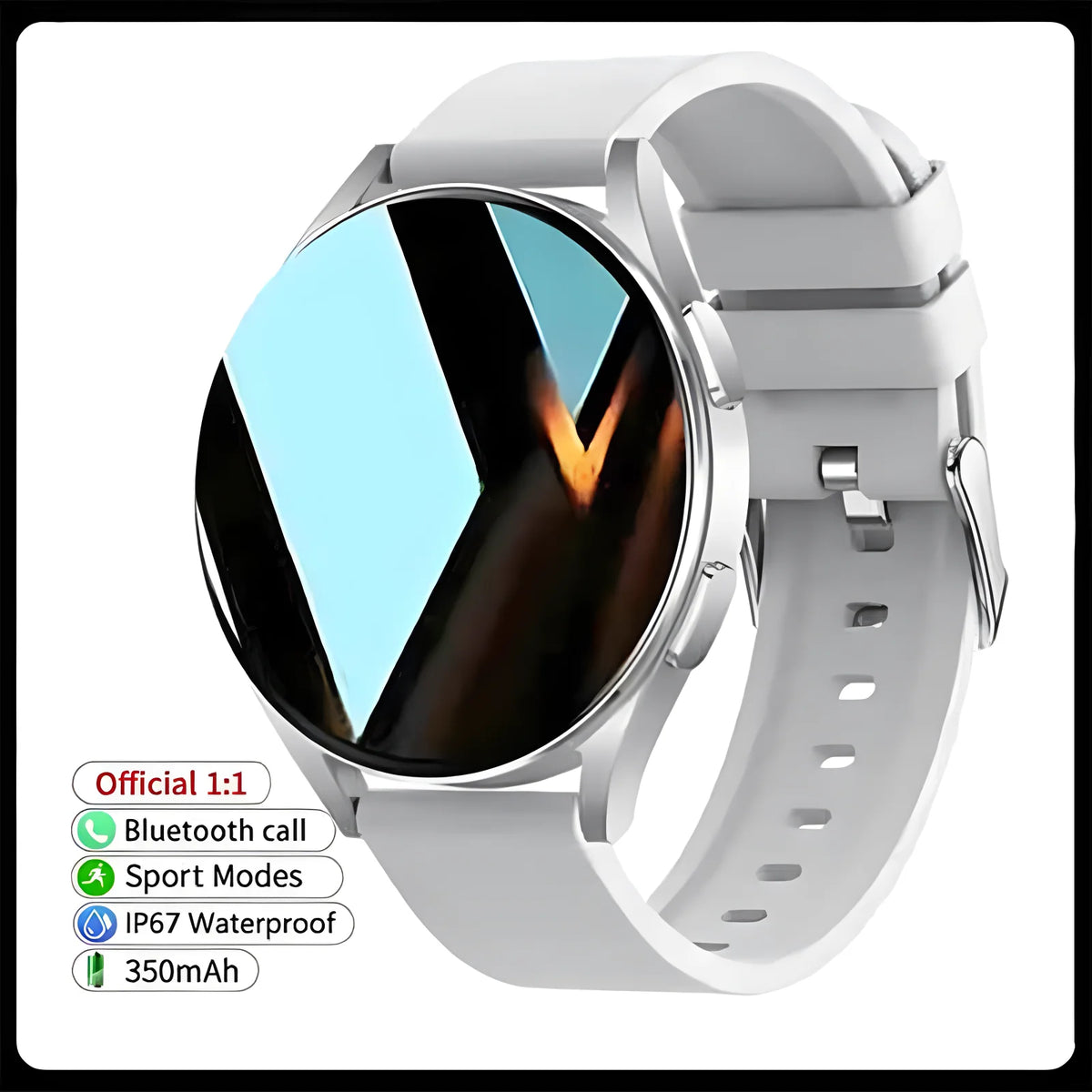 Montre Connectée Kayrox Pro – Cardio, SpO2 & Appels Bluetooth