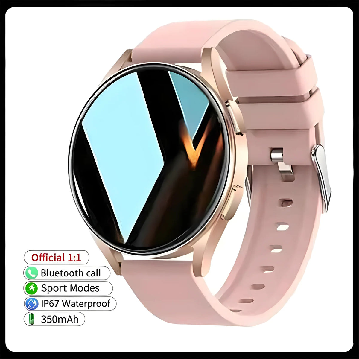 Montre Connectée Kayrox Pro – Cardio, SpO2 & Appels Bluetooth